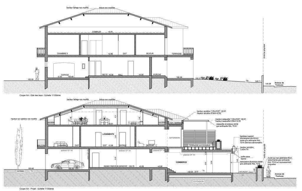 Architecte Toulouse Balma Commerce Logements collectifs