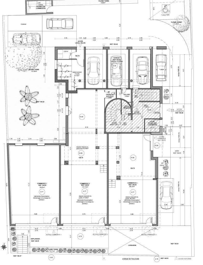 Architecte Toulouse Balma Commerce Logements collectifs