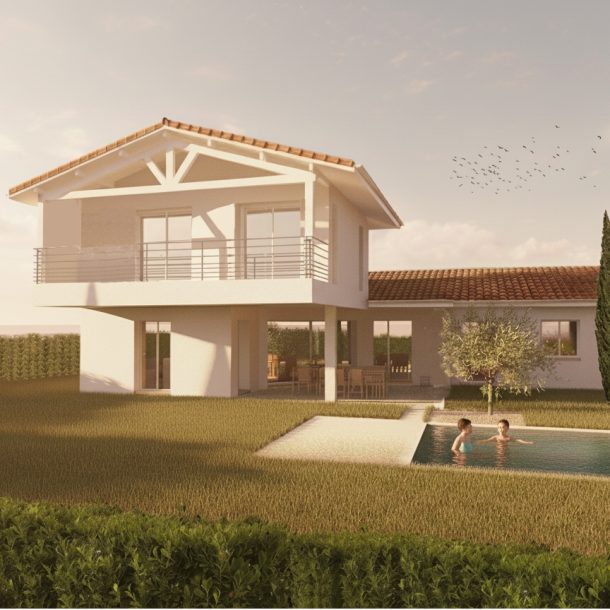 Surélévation maison Balma architecte agrandissement